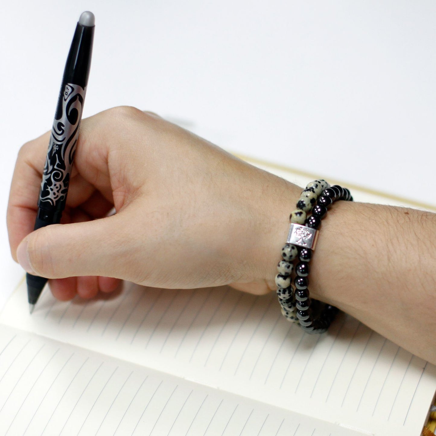 Magnetic Gemstone Bracelet - Leopard Skin