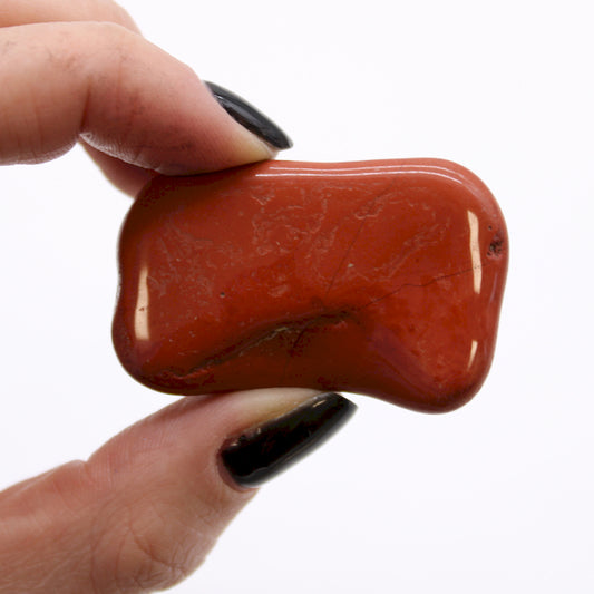 Bag of 6 Large Red Jasper Tumbled Stones – Natural African Healing Crystals