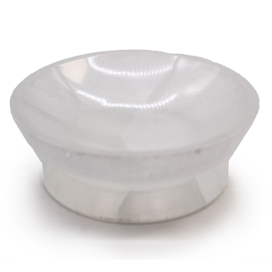White marble knob on a white background